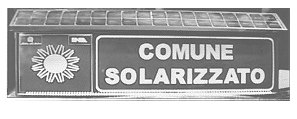 Insegna luminosa fotovoltaica per i Comuni Solarizzati